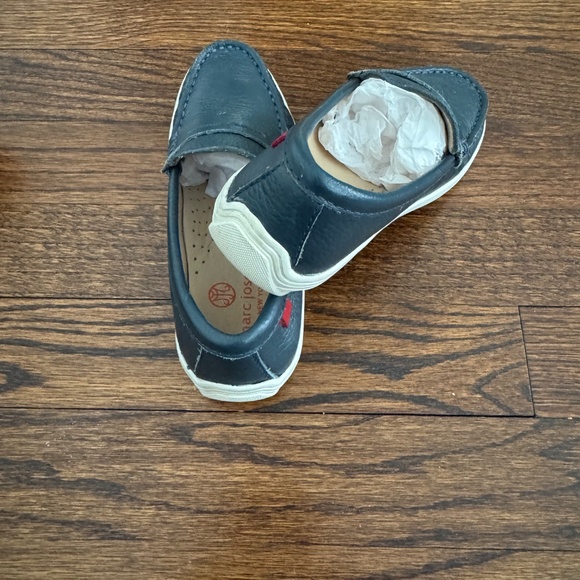 Navy Blue leather Loafers size 12.5 boys - Picture 4 of 6
